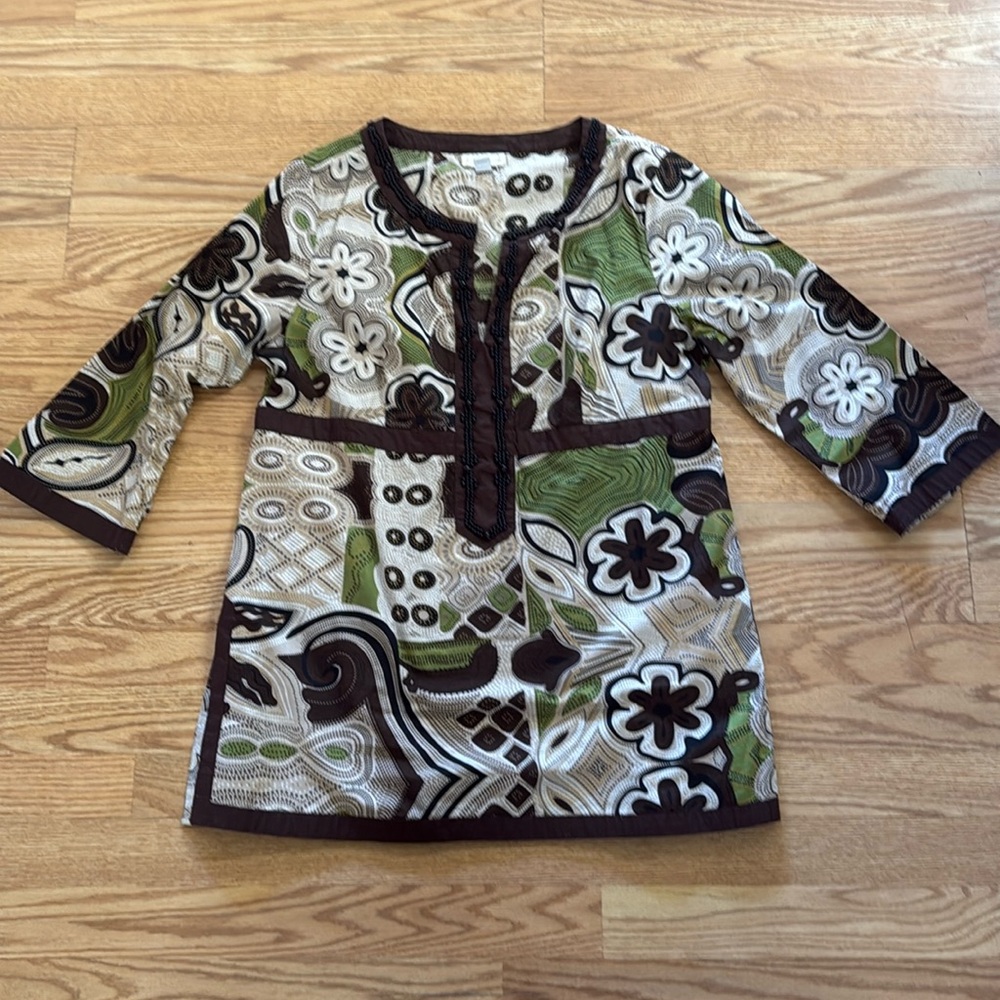 Charter Club Womens Tunic Blouse